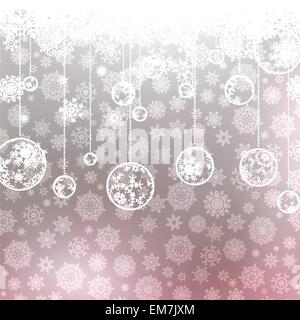 Sfondo di Natale con i fiocchi di neve. EPS 8 Illustrazione Vettoriale