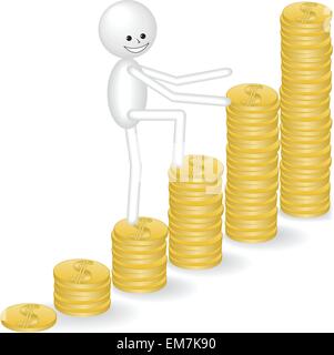 salite di uomo Illustrazione Vettoriale