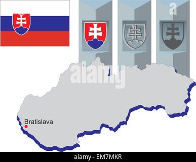 Slovacchia Illustrazione Vettoriale