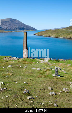 Fabbrica di balena rovine sulla Isle of Harris, Scozia Foto Stock