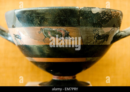 Griechenland, Kykladen, Santorini, Inselhauptstadt Fira, Archäologisches Museum Foto Stock