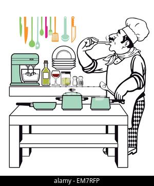 Chef di cucina Illustrazione Vettoriale