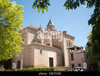 Chiesa di Santa Maria de Alhambra, il Complesso Alhambra di Granada, Spagna Foto Stock