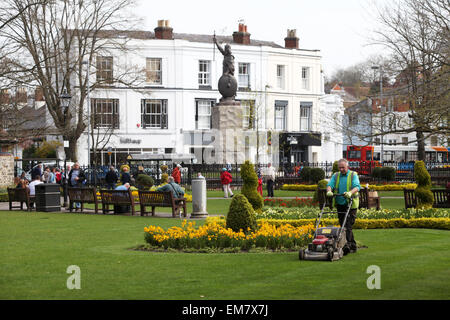 Winchester Abbey Gardens, Winchester Hampshire REGNO UNITO Foto Stock