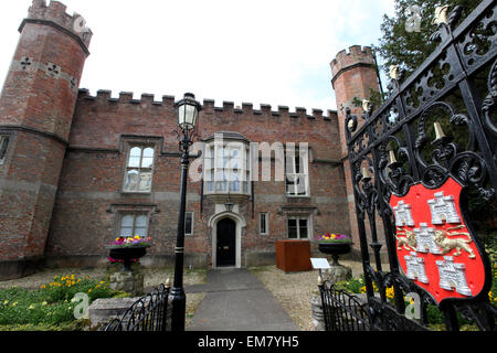 Winchester Abbey House la residenza ufficiale del sindaco di Winchester e sorge sull'ex sito dell abbazia di Winchester Foto Stock