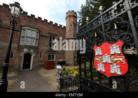 Winchester Abbey House la residenza ufficiale del sindaco di Winchester e sorge sull'ex sito dell abbazia di Winchester Foto Stock