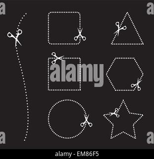 aree di taglio Illustrazione Vettoriale