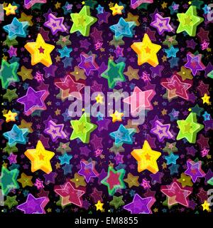 Luminoso modello di perfetta stella di Natale Illustrazione Vettoriale