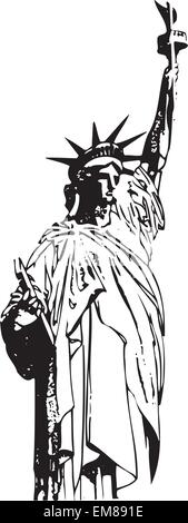 Statua della Libertà vettore Illustrazione Vettoriale