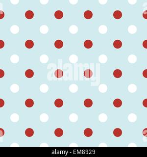 Natale sfondo retrò con Pois in bianco e rosso Illustrazione Vettoriale