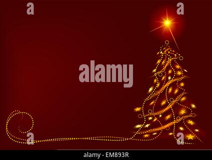 Abstract albero di Natale Illustrazione Vettoriale