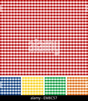 Tovaglia da picnic Texture Illustrazione Vettoriale