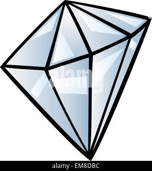 Diamond clip art illustrazione cartoon Illustrazione Vettoriale
