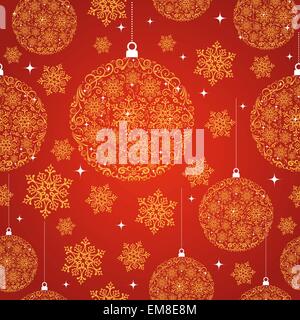 Buon Natale rosso modello seamless sfondo. Illustrazione Vettoriale