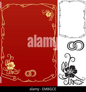 Ornamento di nozze Illustrazione Vettoriale