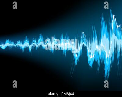 Onda sonora sfondo astratto. EPS 10 Illustrazione Vettoriale