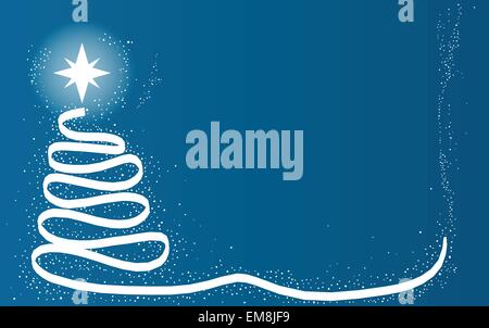 Scribble albero di Natale Illustrazione Vettoriale