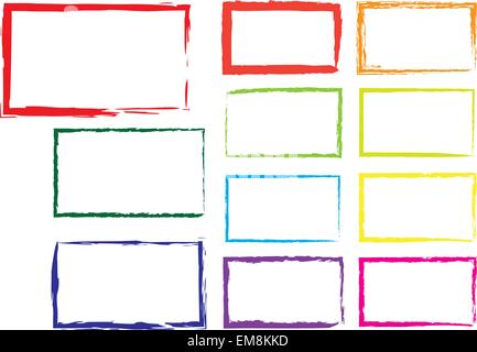 Vector grunge square Illustrazione Vettoriale