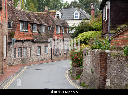 Il vecchio villaggio inglese di Alfriston, East Sussex Foto Stock