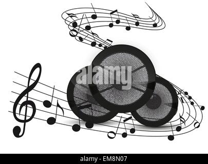 Musica di sottofondo Illustrazione Vettoriale