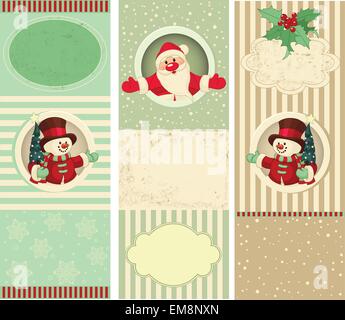 Natale Set di Banner Illustrazione Vettoriale