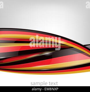 Bandiera della Germania su sfondo su sfondo grigio Illustrazione Vettoriale