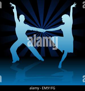 Latino danza americana Illustrazione Vettoriale