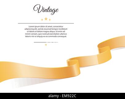 Nastro dell'oro Illustrazione Vettoriale