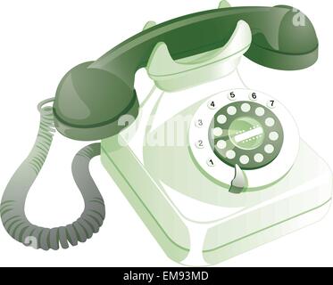 Vecchio telefono Illustrazione Vettoriale