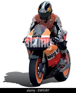 Superbike Illustrazione Vettoriale