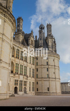 Charmond Chateau nella Valle della Loira in Francia. Foto Stock