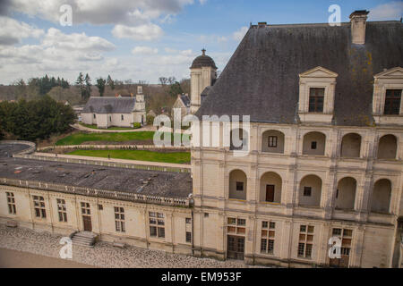 Charmond Chateau nella Valle della Loira in Francia. Foto Stock