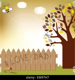 Festa del papà card Illustrazione Vettoriale