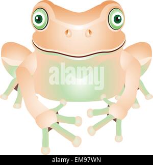Cartone animato rana Illustrazione Vettoriale