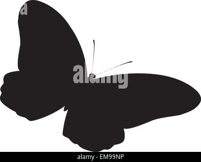 Silhouette butterfly Illustrazione Vettoriale