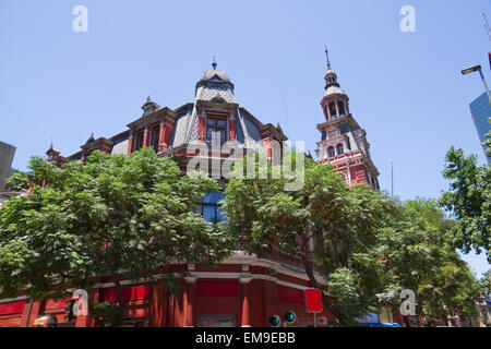 Fire Hall dal 1893, Santiago, Regione Metropolitana, Cile Foto Stock