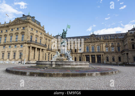 Il Residenz (Residence) a Würzburg, Baviera, Germania - Palazzo della Prince-Bishops Foto Stock