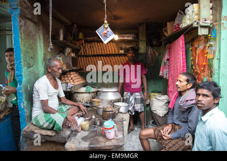 Commercio all'ingrosso mercato ortofrutticolo Bepin Behari Ganguly Street Calcutta Kolkata Foto Stock