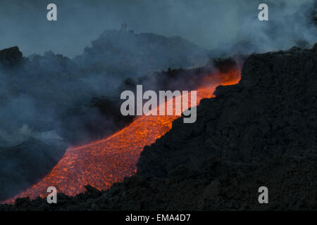 Flusso di lava Foto Stock