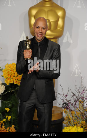 LOS ANGELES, CA - Marzo 2, 2014: John Ridley presso la 86Accademia annuale Premi al Teatro Dolby, Hollywood. Foto Stock