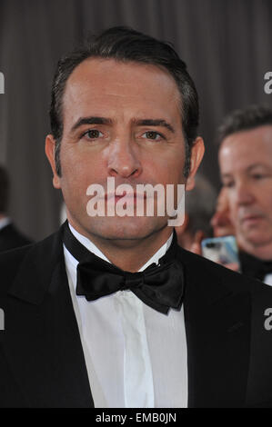 LOS ANGELES, CA - Febbraio 26, 2012: Jean Dujardin nella 84annuale di Academy Awards a Hollywood & Highland Theatre, Hollywood. Foto Stock