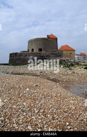 Fort Mahon a Ambleteuse, Pas de Calais, Francia. Progettato da Vauban nel XVII secolo Foto Stock