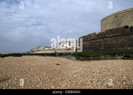 Fort Mahon a Ambleteuse, Pas de Calais, Francia. Progettato da Vauban nel XVII secolo Foto Stock