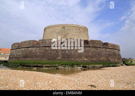 Fort Mahon a Ambleteuse, Pas de Calais, Francia. Progettato da Vauban nel XVII secolo Foto Stock