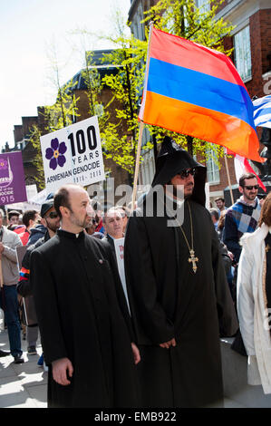 Centenario commemorativo per marzo a Londra la marcatura di anniversario e chiedere il riconoscimento della1915 il genocidio degli armeni dai turchi Foto Stock