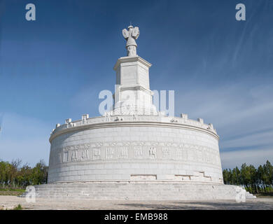 Tropaeum Traiani ,un romano monumento trionfale in Adamclisi, Constanta - Romania Foto Stock