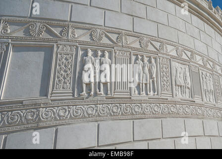 Tropaeum Traiani ,un romano monumento trionfale in Adamclisi, Constanta - Romania Foto Stock