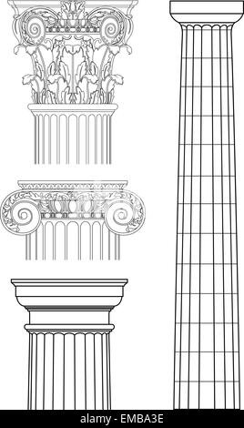 Vettore di disegno della colonna Illustrazione Vettoriale