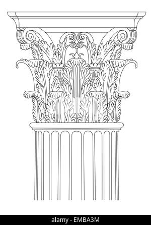 Colonne corinzie Illustrazione Vettoriale