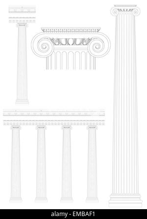 Colonna ionica Illustrazione Vettoriale